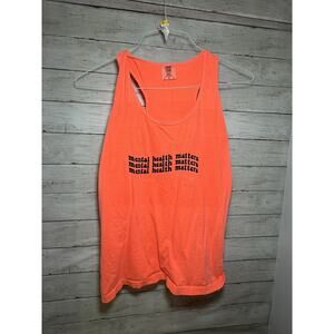 Comfort Colors Women’s Large Mental Health Matters Summer Tank Top L Neon Orange